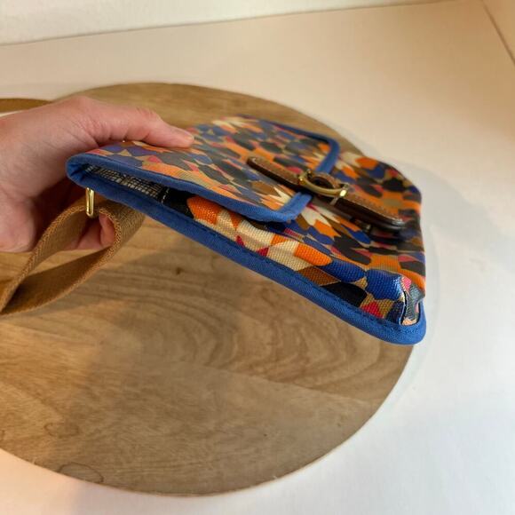 Fossil Bright Printed Indie Floral Slim Medium Crossbody Bag - Picture 9 of 14